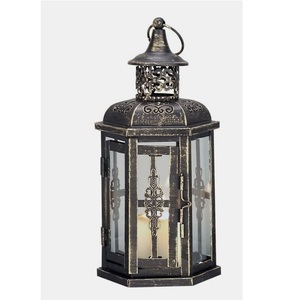 Classic Design Luxury Hanging Home Decor Stainless Steel Metal Candle <b>Lantern</b> With <b>Black</b> Color Finished for Home & Garden - Product Image 1