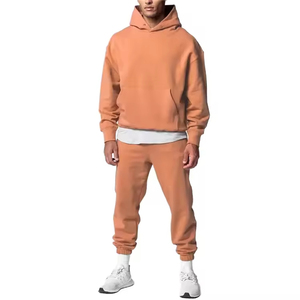 ชุดฮู้ดดี้และกางเกงจ็อกเกอร์ผ้าฝ้าย 100% หนานุ่ม พิมพ์โลโก้เองได้ ปี 2026 ทรงโอเวอร์ไซส์ สำหรับผู้ชายและยูนิเซ็กซ์ - Product Image 3