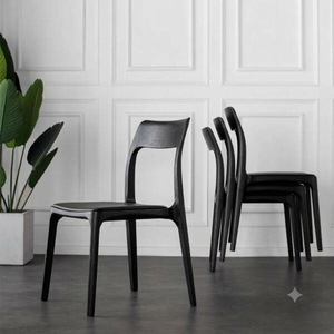 SINTERIOR MODERN BLACK <b>SOLID</b> <b>WOOD</b> DINING <b>TABLE</b> 160CM for 6 PEOPLE HOME & HOTEL USE ASSEMBLY REQUIRED (READY to SHIP) - Product Image 4
