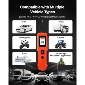 เครื่องทดสอบวงจรไฟฟ้ากระแสตรง 8-35 โวลต์ พร้อมจอแสดงผลสี TFT สำหรับทดสอบวงจรยานยนต์และแบตเตอรี่ - Product Image 1