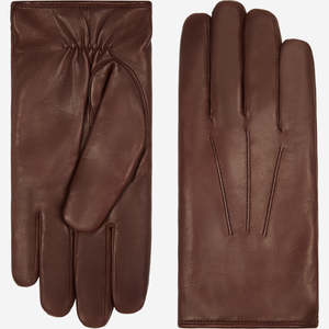 Gants tactiles en cuir véritable, élégants, doux, thermiques, pour l'hiver, décontractés, écologiques, longueur poignet - Product Image 2