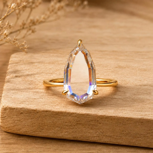 Anillo Solitario Clásico con Diamante Cultivado en Laboratorio, Corte Retrato, Oro de 18K Personalizado, Certificado IGI, Diamante VVS Hecho en Laboratorio, Joyería de Compromiso - Product Image 1