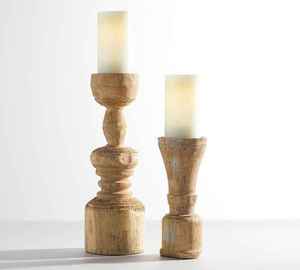 Supports de bougies de Noël en bois faits à la main, imprimés sur mesure, pour la décoration de la maison, lanternes élégantes, pots pour la table du salon - Product Image 1