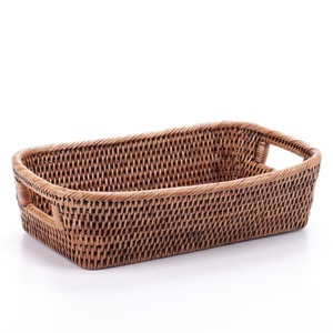 Artex Green Earth Handwoven Natural Rattan Eco-Friendly Modern Multifunction Oval <b>Bread</b> <b>Basket</b> Hanoi Vietnam Size L13xW8xH3.2 - Product Image 1
