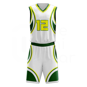 Ensemble de shorts de basket-ball personnalisables, respirant, anti-humidité, séchage rapide, uniforme unisexe pour adultes, 100% polyester - Product Image 3