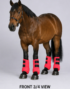 Bottes de protection équestres en néoprène pour chevaux, durables, absorbant les chocs, respirantes, soutien des jambes, protection, OEM personnalisé - Product Image 3