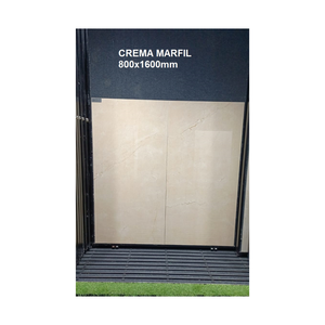 Azulejos de Porcelana Crema Marfil 800x1600, Formato Grande, Acabado Mármol, Vitrificados, para Piso y Pared, Azulejos de Gran Formato Premium, Exportación India - Product Image 1