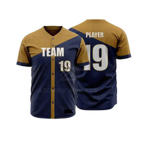 Uniforme de Béisbol para Hombre, Personalizado, Deportivo, Cómodo, Duradero, Profesional, 100% Poliéster Transpirable - Product Image 3