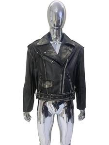 Veste en cuir Veste en cuir à la mode pour hommes faite sur mesure fabriquée au Pakistan - Product Image 3