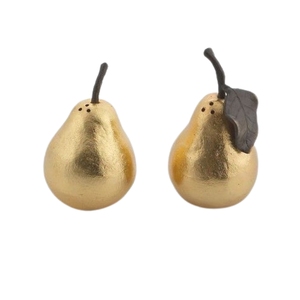 Ensemble de Décoration de Fruits en Métal Vintage de Luxe, Statues de Pomme, Poire et Banane en Bronze Antique, Sculpture Décorative de Table - Product Image 3