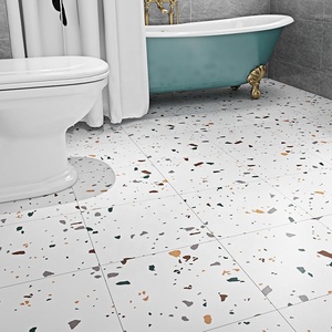 Nouvelle conception, carrelage en porcelaine terrazzo 600x600, haute qualité, antidérapant, antibactérien, pour murs et sols intérieurs, salle de bain, cuisine, escalier, finition mate - Product Image 6
