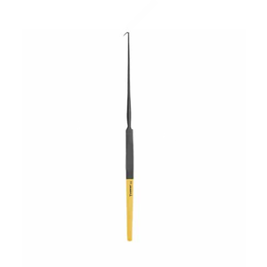 TOP Quality Nerve Hook 19cm Large Probe Tip, 45 Angled Black/Gold ENT Dental & Plastic Surgery German Steel Surgical <b>Instruments</b> - Product Image 1