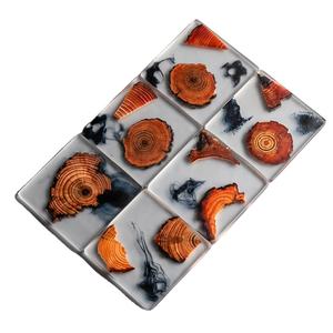 High Quality <b>Clear</b> <b>Epoxy</b> <b>Resin</b> Designer Cup Coaster Set 6 Pcs Handmade Artificial Style Best Wholesale <b>Resin</b> Coaster From India - Product Image 1