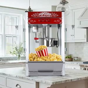 Machine à popcorn de comptoir de 16 oz avec pelle et cuillère à huile en acier inoxydable - Product Image 6