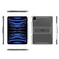 Étui antichoc transparent en TPU+PC au design simple avec support pour iPad Pro 11/9.7/10.2/10.9/12.9 avec emplacement pour stylet