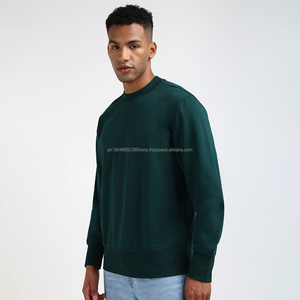 Sudadera de cuello redondo de alta calidad para hombre Unisex logotipo personalizado 100% algodón Vintage Sudadera de cuello redondo en blanco - Product Image 4