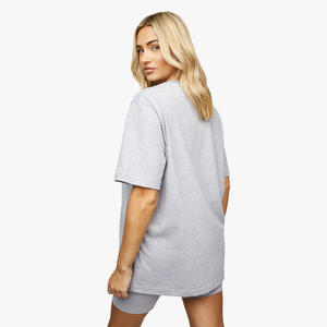 Tela de Jersey 100% Algodón Ecológica al por Mayor, con Logotipo Personalizado, Corte Holgado, Talla Grande, Unisex, Estilo Hip Hop, para Verano - Product Image 3