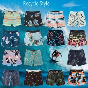 Shorts de bain pour hommes à imprimé tropical, séchage rapide, cordon de serrage, taille mi-haute, avec poches latérales - Product Image 4