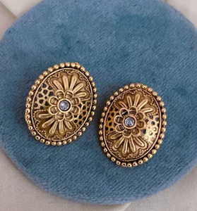Trendy Premium Quality Gold Plated <b>Tops</b> <b>Earrings</b> Beautiful Look Perfect for Wedding Wear Traditional Wear For Women - Product Image 2