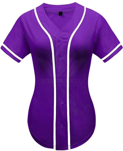 Maillot de baseball unisexe bleu marine à manches courtes, col en V, boutons sur le devant, évacuation de l'humidité, 100 % polyester, coupe classique, personnalisable pour les équipes sportives - Product Image 4