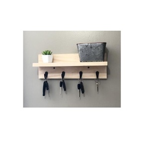 Porte-clés en bois raffiné, élément de rangement décoratif conçu pour une organisation pratique de la maison avec une beauté intemporelle - Product Image 2