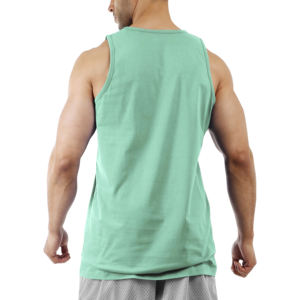 เสื้อกล้ามผู้ชายผ้าคอตตอนผสมโพลีเอสเตอร์ 190 GSM ทรงหลวม แห้งเร็ว พิมพ์โลโก้ได้ตามต้องการ เหมาะสำหรับออกกำลังกาย ฟิตเนส เล่นกีฬา - Product Image 3