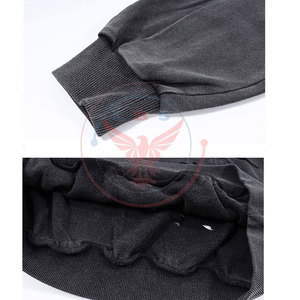 <b>Top</b> Selling Unique Design <b>Distressed</b> Hoodies High Quality Solid Pattern Customized Logo Winter Street Wear Fleece - Product Image 3