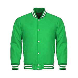 Veste universitaire rouge pour homme, couleur unie, col rabattu, coupe classique, vêtement d'automne, fermeture à boutons, matière polyester - Product Image 6