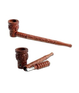 Pipa de Fumar de Madera de Lujo, Pieza Coleccionable a Precio Accesible, Pipa de Tabaco Artesanal Hecha a Mano, Madera Natural Rústica, Artículo de Regalo - Product Image 4