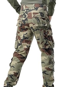 Pantalones Cargo Personalizados de Cintura Alta, Resistentes al Agua, Transpirables y a Prueba de Viento, Pantalones de Trabajo Tácticos para Hombre, Diseño Camuflaje Bottomland - Product Image 5