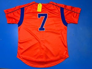 Camiseta de Béisbol Personalizada con Bordado de los Mets, Camiseta de Béisbol con Botones a Precio Económico, Camiseta de Béisbol al Por Mayor - Product Image 2