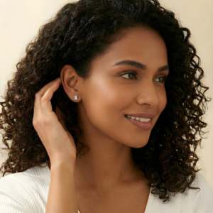 Elegant Diamond <b>Studs</b> Made With Lab-Grown Diamonds & 10k 14k 18k White Gold For Women's <b>Stud</b> Earrings Wholesale Jewelry - DS0621 - Product Image 2