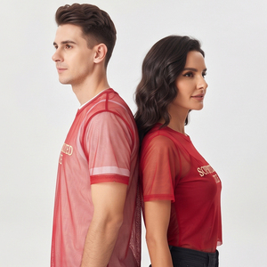 เสื้อยืดซีทรูระบายอากาศสำหรับฤดูร้อน เสื้อตาข่ายเซ็กซี่ เสื้อยืดโปร่งใส น้ำหนักเบา สตรีทแวร์แฟชั่น เสื้อตาข่ายโปร่งใส - Product Image 6