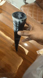 เขาควายไวกิ้งขนาดใหญ่สำหรับดื่ม 8 นิ้ว ทำจากวัสดุออร์แกนิกที่เป็นมิตรต่อสิ่งแวดล้อม - Product Image 5