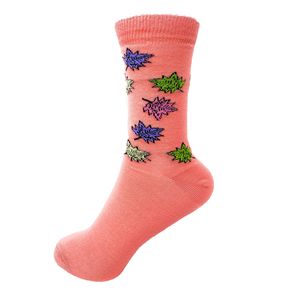 Calcetines de Algodón Peinado de Lujo para Mujer, Calcetines Casuales Coloridos, Paquete de 6 Pares - Product Image 5
