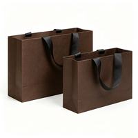 Sacs en papier personnalisés, sacs cadeaux en papier, emballages en carton pour vêtements, cosmétiques, sacs de transport en kraft avec poignée en ruban