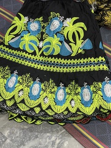 Customized High Quality Embroidery <b>Skirts</b> for Women Breathable Cotton <b>Elastic</b> Waist Embroidery <b>Skirts</b> - Product Image 3