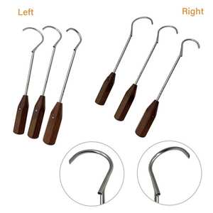 Guide-fil pour perceuse à os avec manche en bois, instrument chirurgical orthopédique en acier inoxydable SURGINEXA SOA-55012322674 - Product Image 3