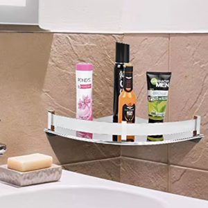 Moderno Soporte de Jabón de Esquina para Baño, de Acero Inoxidable, Acabado Pulido Espejo, Duradero, Resistente al Óxido, Organizador Multifuncional - Product Image 3