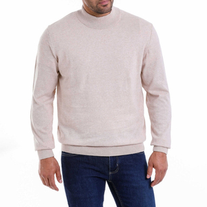 <b>Men</b> Mock Neck <b>T</b>-<b>Shirt</b> Oversized High Collar 100% Cotton Fleece <b>Thermal</b> Breathable Inner Wear <b>for</b> Cold Weather - Product Image 6