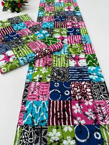 Tissu sergé 100 % coton imprimé wax africain du Mozambique, design inspiré pour vêtements de garçons, vente en gros - Product Image 3