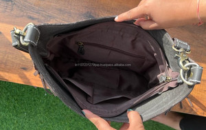 Nouveaux vrais cheveux élégants faits à la main sur cuir de vachette usiné Boho frange sacs à bandoulière Western à la mode femmes gland sacs à bandoulière - Product Image 6