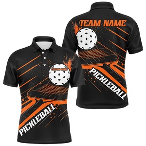 Uniforme de Pickleball Personalizado para Hombre, Sublimado, Impresión 3D, Camiseta Transpirable, Camisetas Polo Personalizadas para Clubes Deportivos - Product Image 1