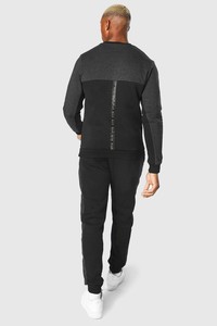 Sweat-shirt à capuche unisexe noir avec poche, coupe classique, décontracté, tricoté, 100 % coton, anti-plis, en molleton, pour l'automne - Product Image 2