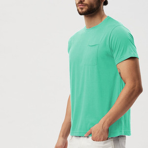 Clothing Manufacturers Custom Men's Casual Solid Front Logo Plain Heavyweight 100% Cotton Regular Fit Breathable Quick Dry - Product Image 2