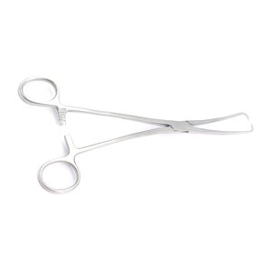 Pinza Tenaculum de 9.50 Pulgadas, Doble Curvatura, Instrumento Quirúrgico Ginecológico de Acero Inoxidable, Pinza Tenaculum para Agarre Cervical - Product Image 1