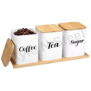 ชุดกระป๋องสแตนเลสแบบสุญญากาศโหลกาแฟชาแบบกล่องเก็บ - Product Image 1