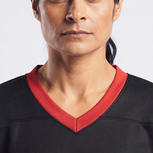 Women's Mesh Ice Hockey Sublimated Breathable Women's Ice Hockey Jersey Manufacturer Women's V-Neck Ice Jerseys - Product Image 4