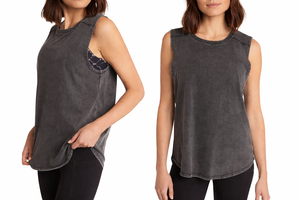 Débardeur pour femme en tissu respirant et à séchage rapide, en polyester personnalisé, vente en gros - Product Image 2