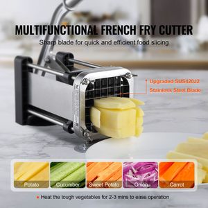 Tagliapatatine Manuale con Lama in Acciaio Inox da 1/2 Pollice, Affettatrice Sicura con Ventose - Product Image 2